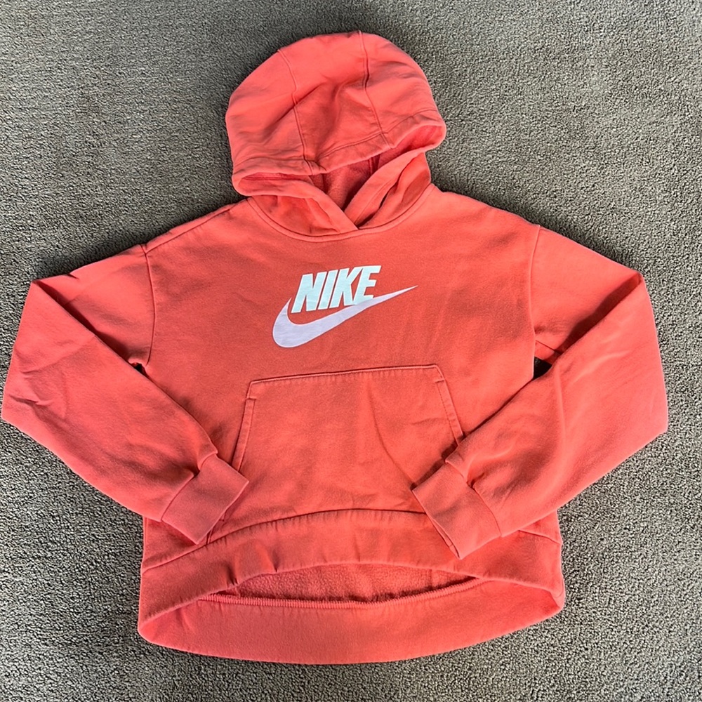 Girls Nike Hooded Sweatshirt, Size Large